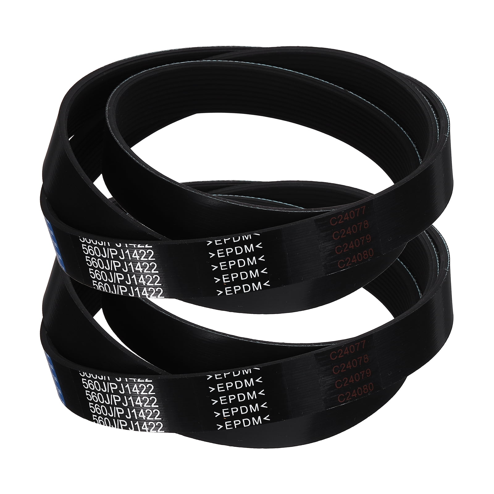 2 Pack 560J10 PJ V-Ribbed Belt 10 Ribs 56