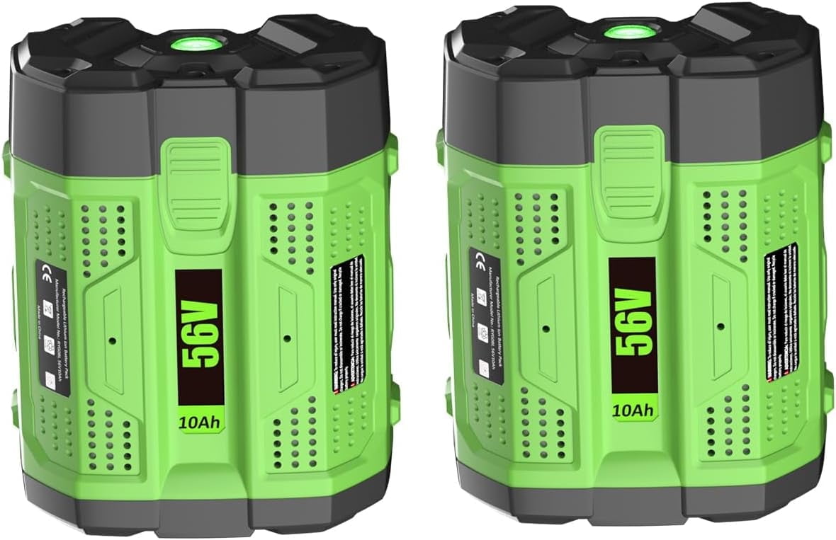 2 Pack 56V 10.0Ah Replacement Battery for EGO BA2800 BA2800T BA4200 Compatible with EGO 56 Volt CS1604 CS1804 CS1403 Power Tools and Chargers