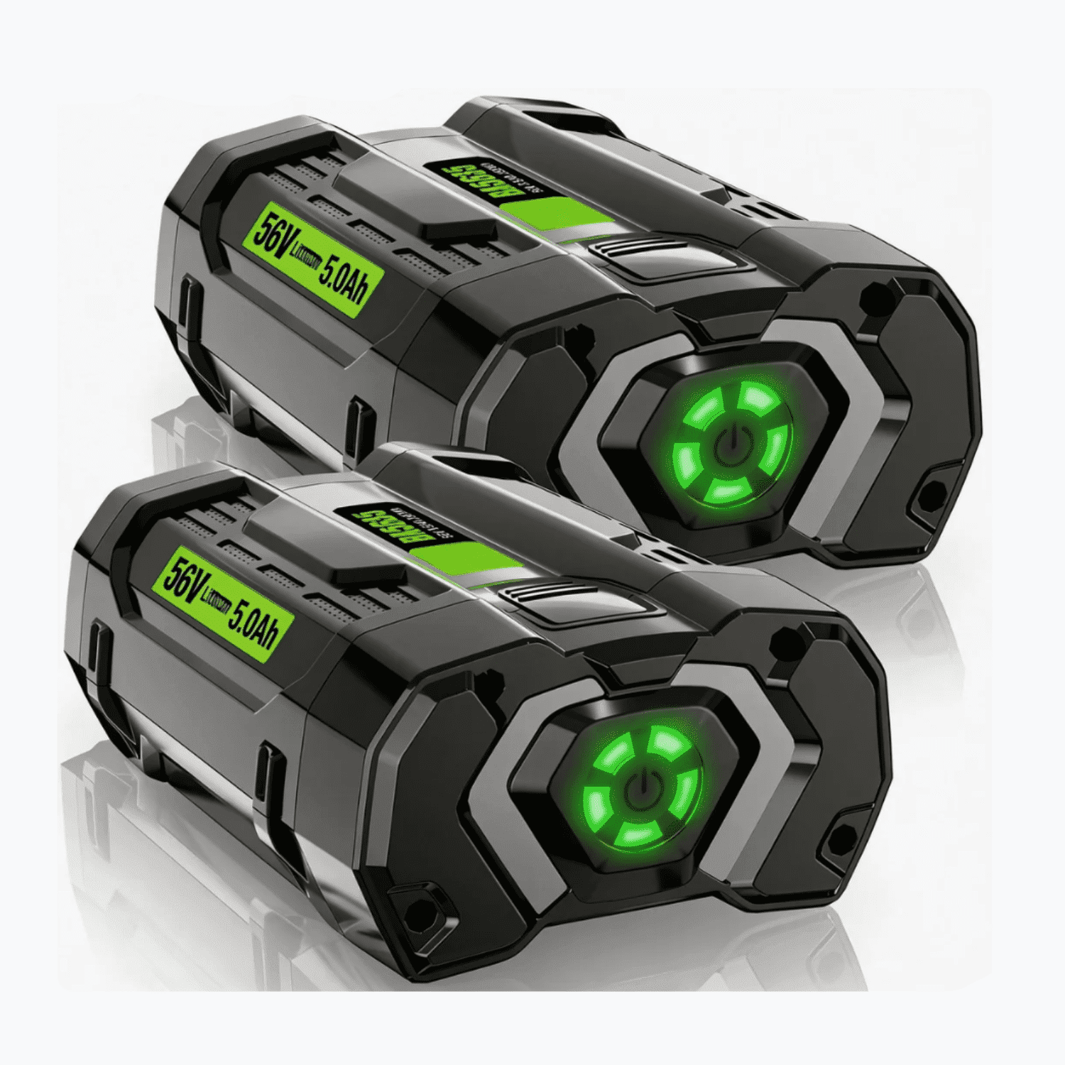 2 Pack 56V 5.0Ah Battery Compatible with EGO 56V 4.0Ah Battery, Compatible with 56v tools BA2800 BA2800T BA4200 BA4200T EGO 56V Tools