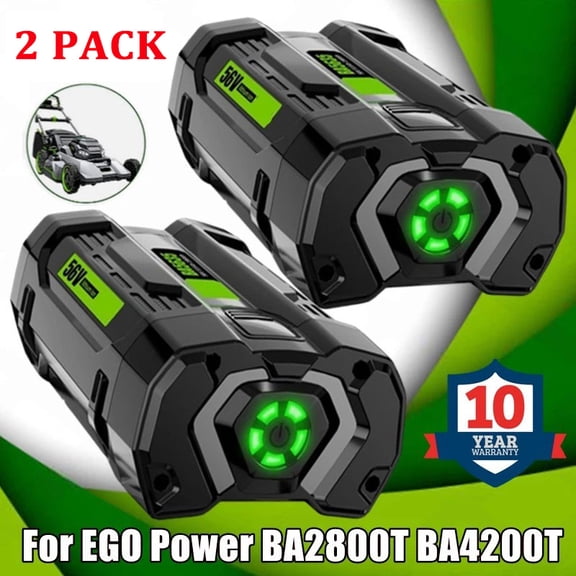 2 Pack 56V 5.0Ah Replacement for EGO Battery 56 Volt Lithium-Ion Battery BA2800T BA4200T BA1400 BA1400T