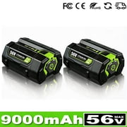 2 Pack 56V 9.0Ah Replacement for EGO Battery BA2800 BA5600T BA4200T BA4200 BA1400 Compatible with EGO 56V Power Tools Lawn Mower Leaf Blower Chainsaw