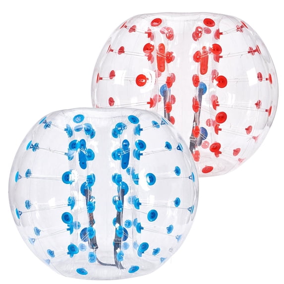 2-Pack 5FT Inflatable Bumper Balls - 0.8mm Thick PVC Human Hamster Bubble Balls for Adults & Teens - Sumo Zorb Ball Game for Outdoor Team Play