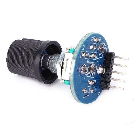 2-Pack 5V Incremental Encoder Module with Knob Cap, Nut, and Gasket - 20 PPR Digital Position Sensor for Development 2Pcs 5V