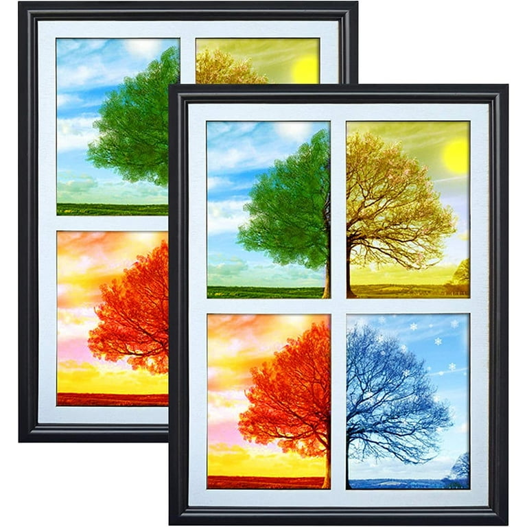 2 Pack 5x7 Picture Frames Collage 4 Openings Photo Collage Frames