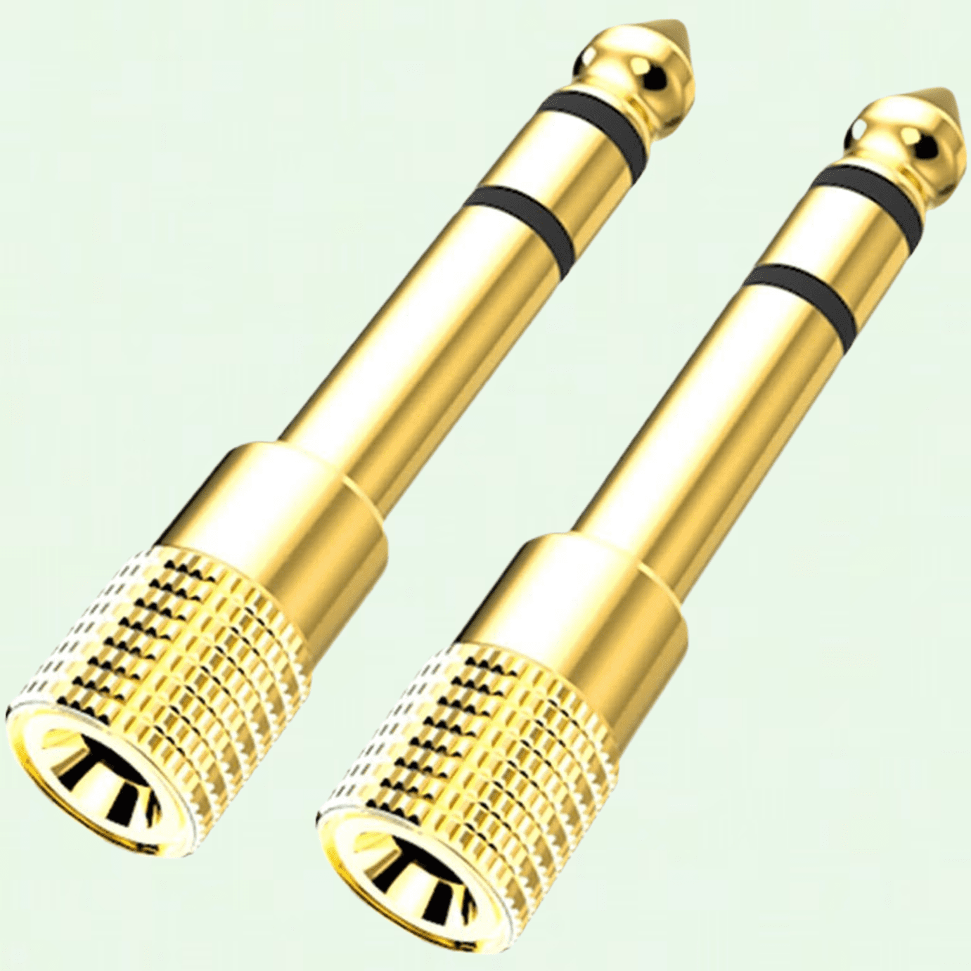 Pack Male Jack Headphone Adapter, Small to Large 1/4 inch