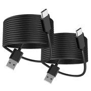 2 Pack 6.56FT USB A to C Fast Charging Cable for PS5 DualSense Xbox Series X/S Elite Series 2