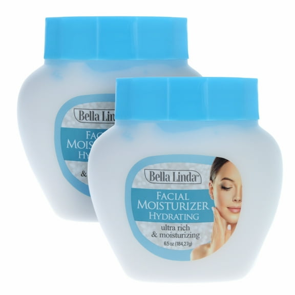 2 Pack 6.5oz Bella Linda Skin Care Face Moisturizer Cream Lotion Hydration