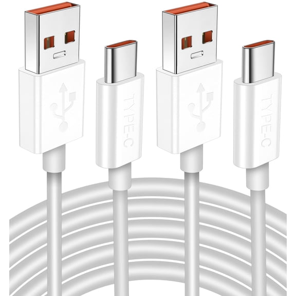 2 Pack 6.6ft 120W 6A High Current USB C Fast Charging Cable, 120W High Speed Quick Charging Compatible with Xiaomi and Redmi Series Devices