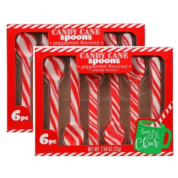 2 Pack 6 Count Peppermint Spoon
