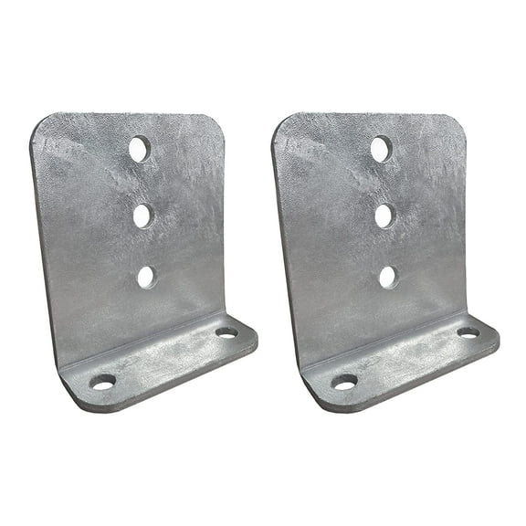 2 Pack - 6" Galvanized L-Type Boat Trailer Bunk Bracket, Heavy Duty