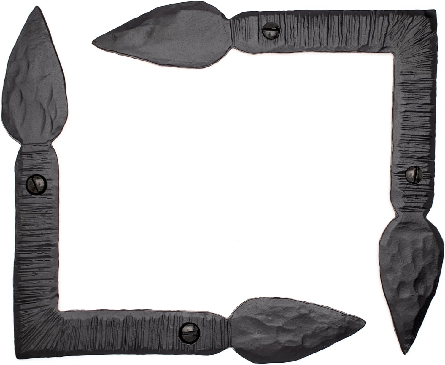 2 Pack 6 Inch Decorative Corner Brackets Black L Bracket Decorative