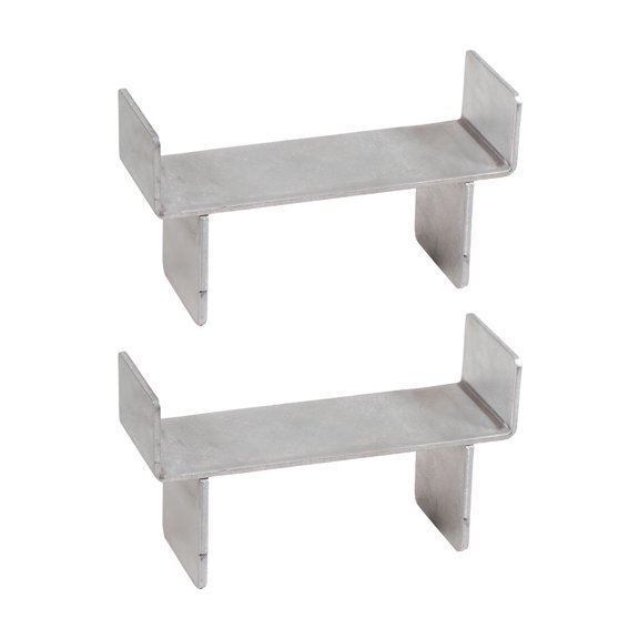 2 Pack 6” Load Leveler Aluminum Lumber Clip Compatible with 3-3/8" Stake Pockets 20K Capacity - H Shaped Secure Load Distribution & Protection for Heavy-Duty Loading Operations