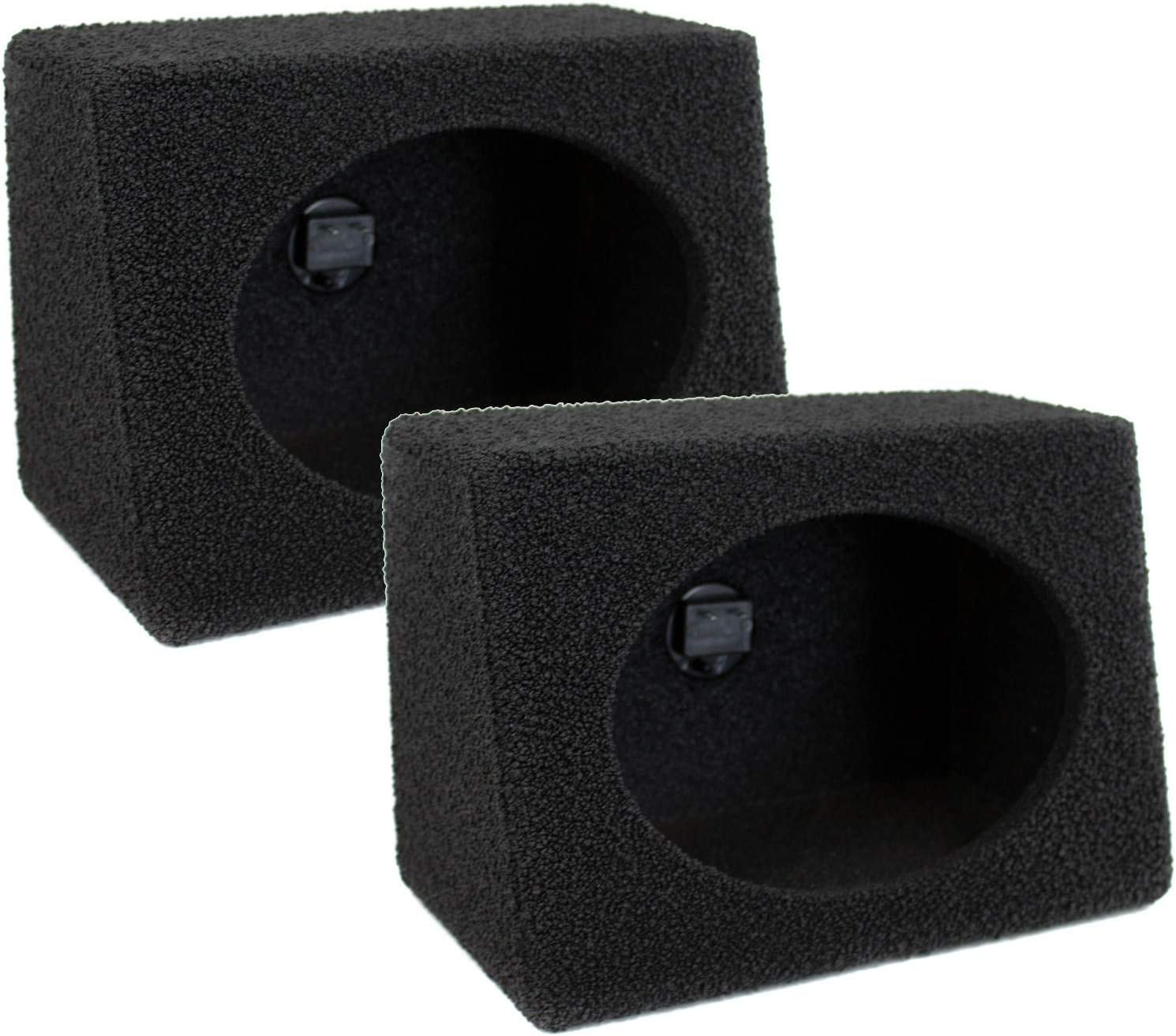 2 Pack 6 by 9 Inches Speaker Box Audio Enclosure with Durable Black Bed ...
