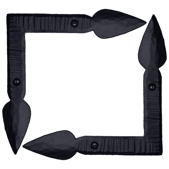 2 Pack 6 inch Decorative Corner Brackets Black L Bracket Decorative Corner Brackets Flat Angle Bracket Barn Door Hardware Ornamental Brackets The Jamestown Series by Borderland Rustic Hardware