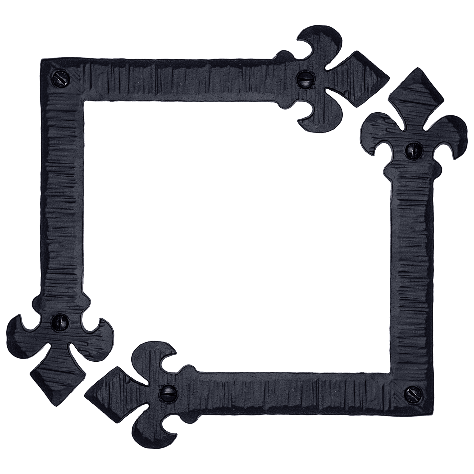 2 Pack 6 inch Decorative Corner Brackets Black L Bracket Decorative