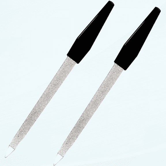 (2 Pack) 6 inch Stainless Steel Metal Nail File for Fingernails, Toenails, Scraping, Strengthening, Finger Manicure File