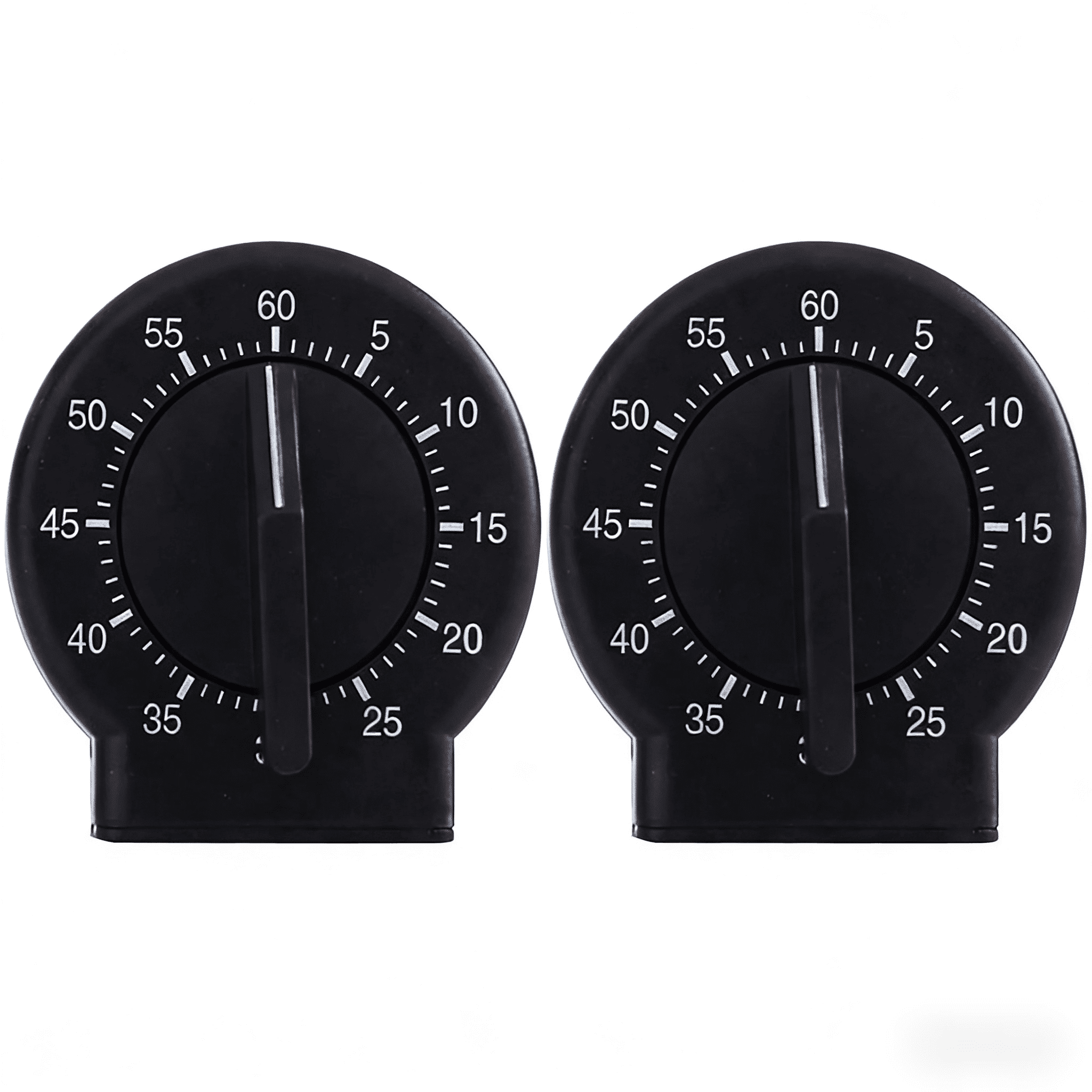 2 Pack 60 Minute Wind Up Timer, Visual Mechanical Timer with Loud Alarm ...