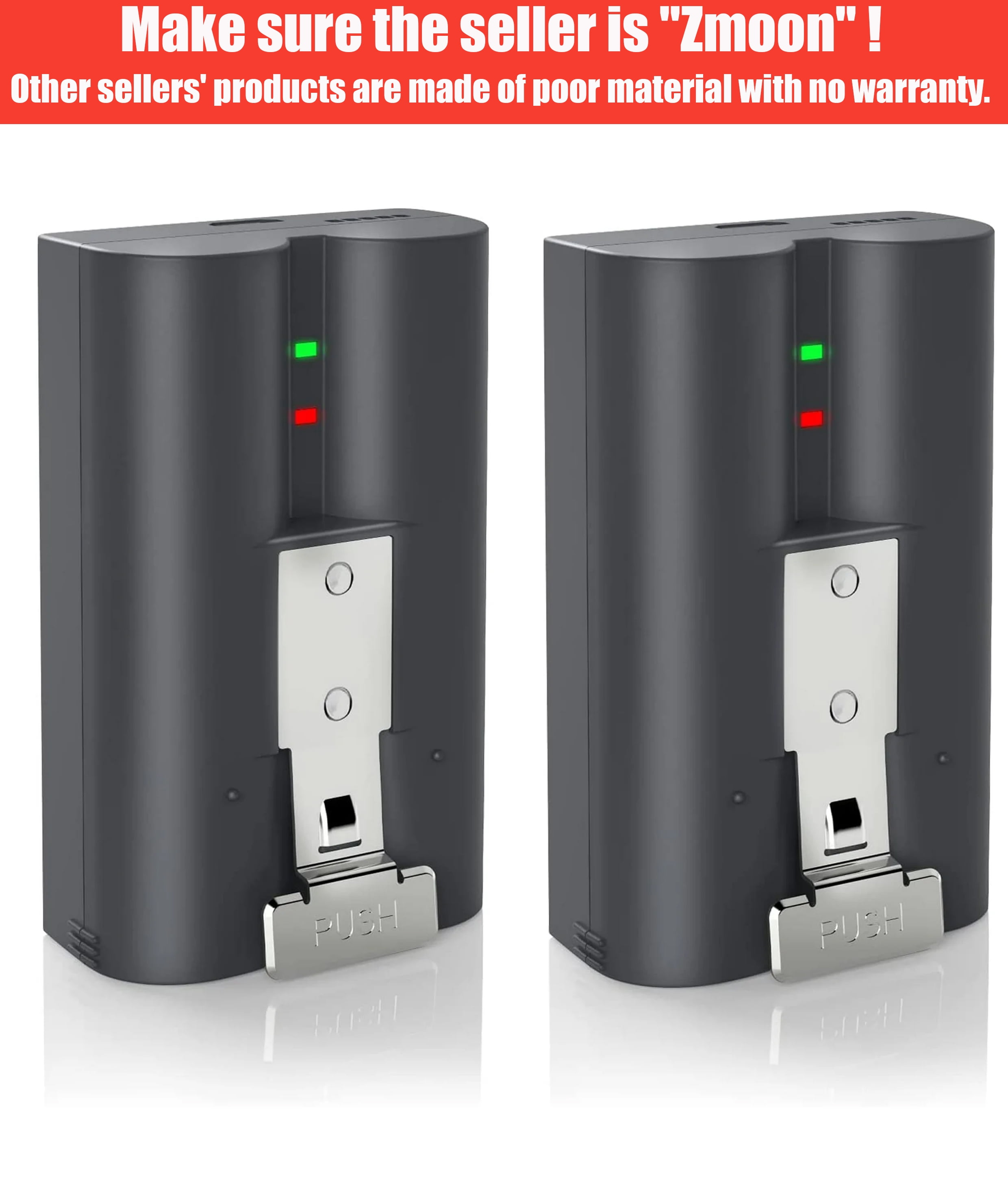 2-Pack 6040mAh Replacement Battery Compatible with R-ing-Doorbell Camera 2/3/4, Spotlight Camera and Stick Up Cam, Rechargeable Upgraded Lithium Li-ion Batteries 3.65V Camera Indoor