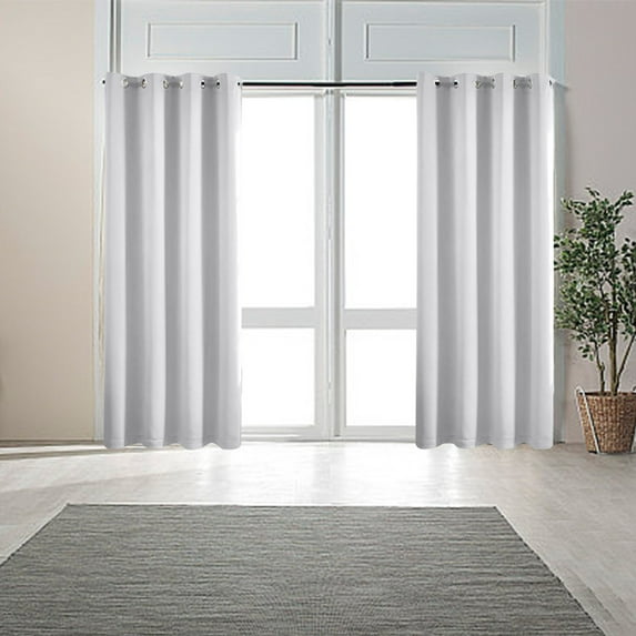 63x52in Curtain Panel - Elegant Overlay Curtains for Bedroom, Blackout & Sound Insulating Window Drapes, Easy Install