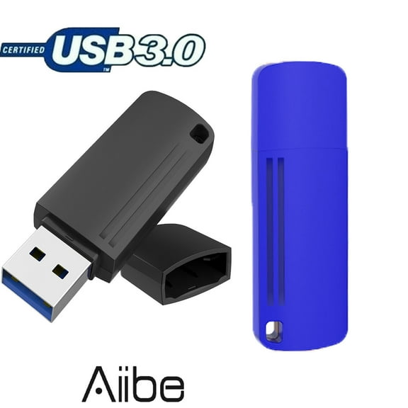 2 Pack 64 GB USB 3.0 Flash Drive Aiibe Thumb Drive Photo storage Memory Stick Pendrive for Laptop Computer