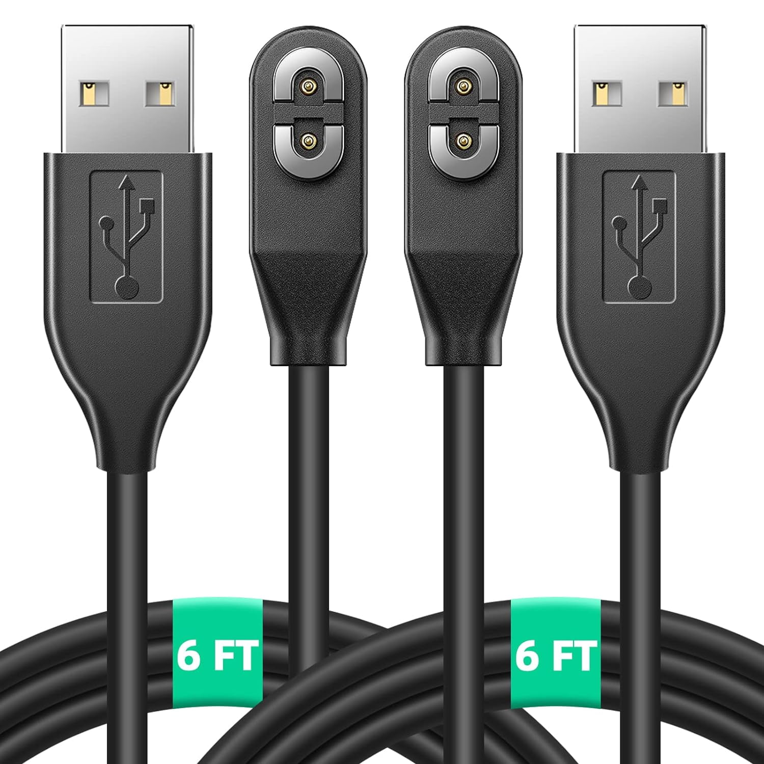 Lot De 2 Câbles Charge USB-C Magnétiques Pour Shokz OpenRun Pro / OpenRun / OpenRun Mini - 60 Cm - 3