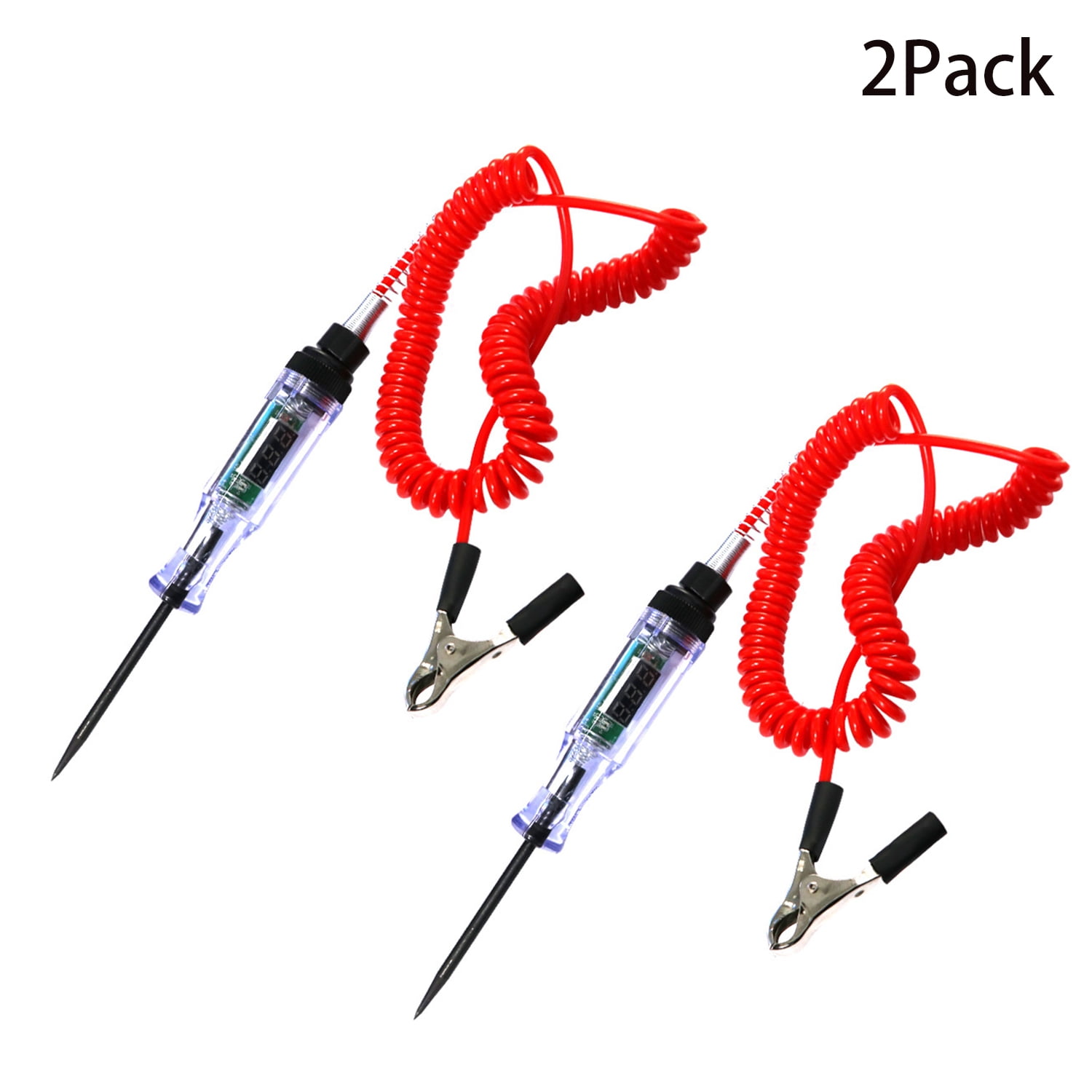2 Pack 6V12V24V DC Car Circuit Tester Light, Professional Auto