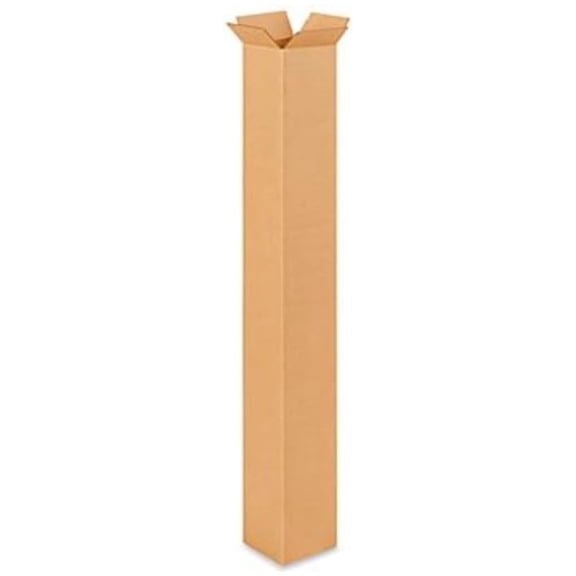 (2 Pack) 6x6x48 Size Shipping and Packing Box Cardboard,