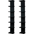 thumbnail image 1 of 2 Pack 7 Tier Wall Shelf Unit - Lack Floating Shelf, Compact Display Floating Shelf, Vertical Column Wall Decor Mount Floating Storage Organizer Tall Tower Shelf for Bedroom, Living Room, 1 of 7