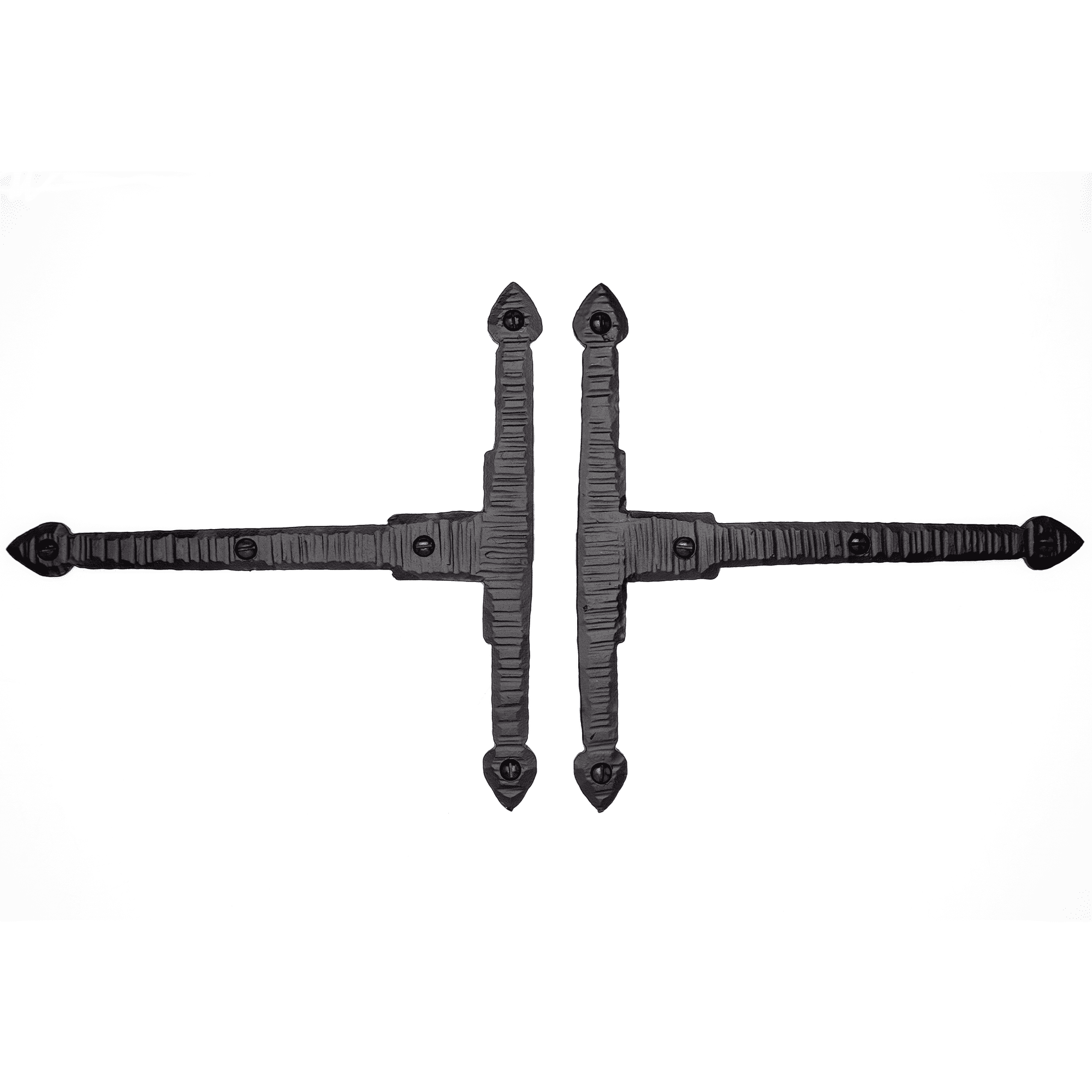 2 Pack 7 inch Decorative Corner Brackets Black T Bracket Decorative