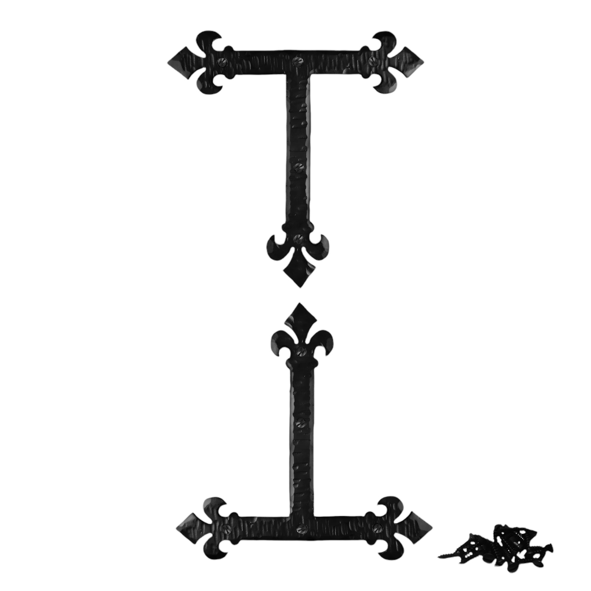 2 Pack 7 inch Decorative Corner Brackets Black T Bracket Decorative