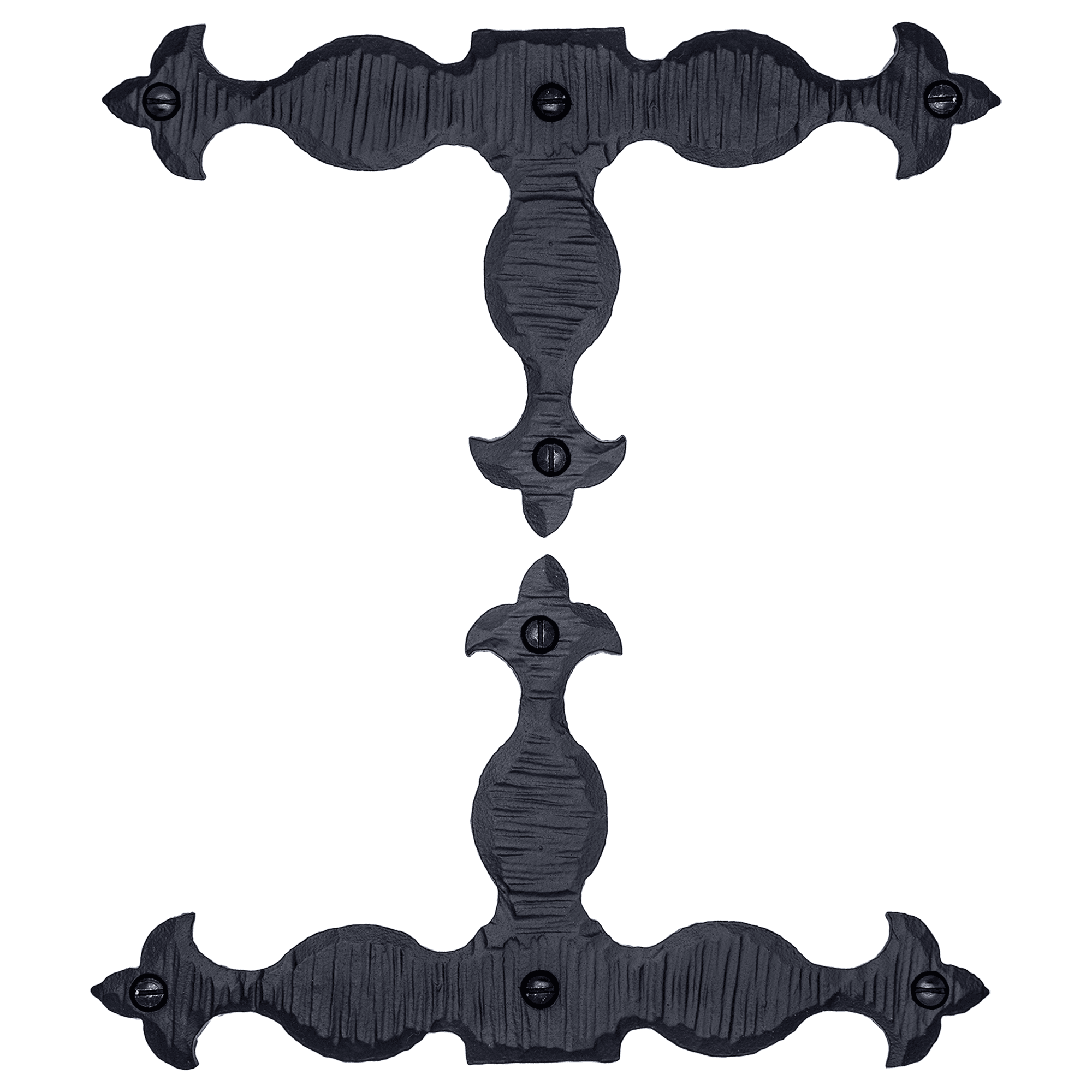 2 Pack 7 inch Decorative Corner Brackets Black T Bracket Decorative