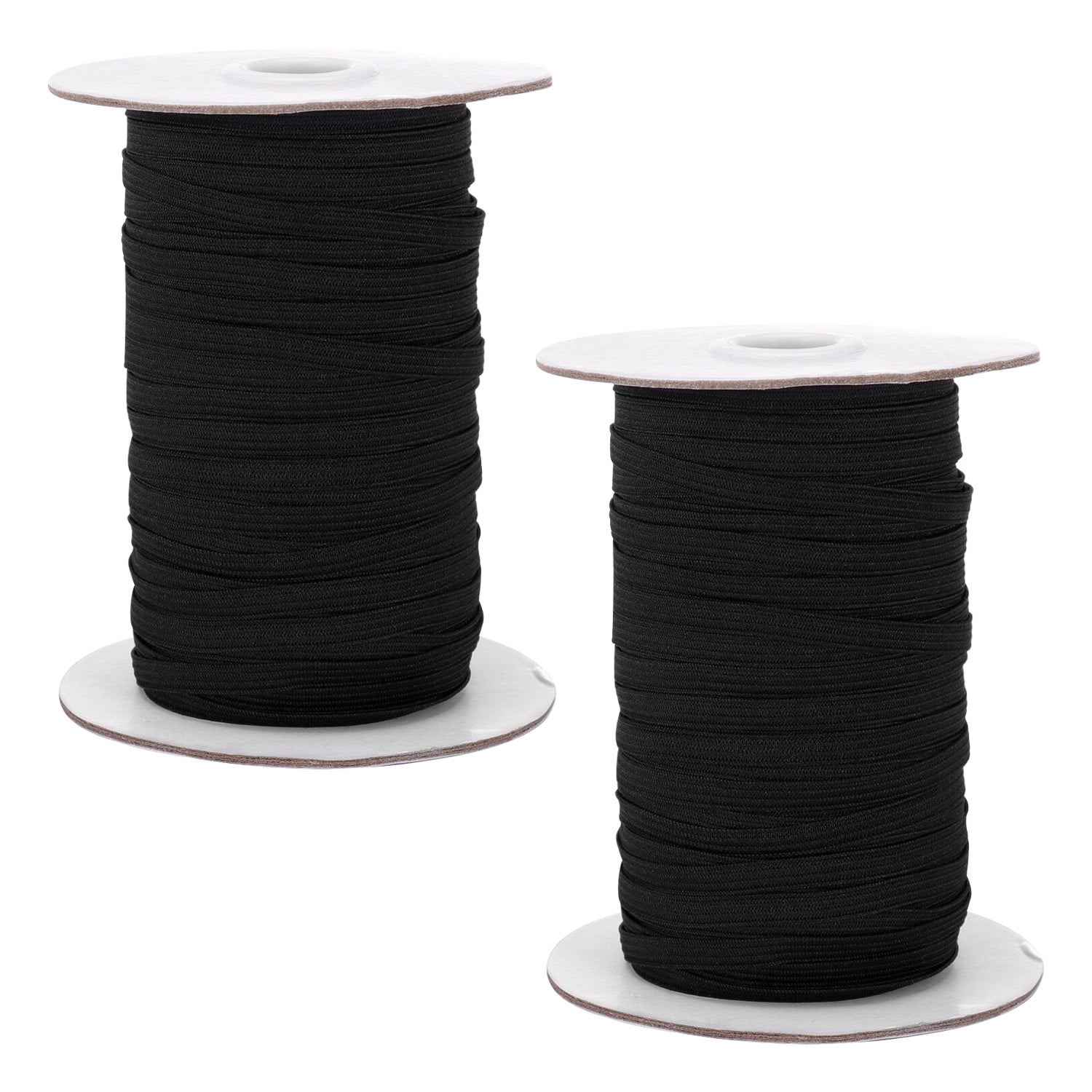 Coopay 22 Yards 1 inch High Elastic Spool Knit Elastic Bands for Sewing 2 Rolls 11 Yards/Roll (Black and White 1 inch)