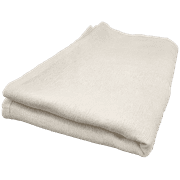 2 Pack 70 x 90 Hospital Blanket Unbleached Beige - Patient, Long Term Care, Medical Use, Bath Blanket