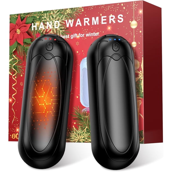 2-Pack 7000mAh Rechargeable Hand Warmers - Electric Portable Pocket Heaters with 3 Heat Levels, Perfect Warm Gifts for Men & Women