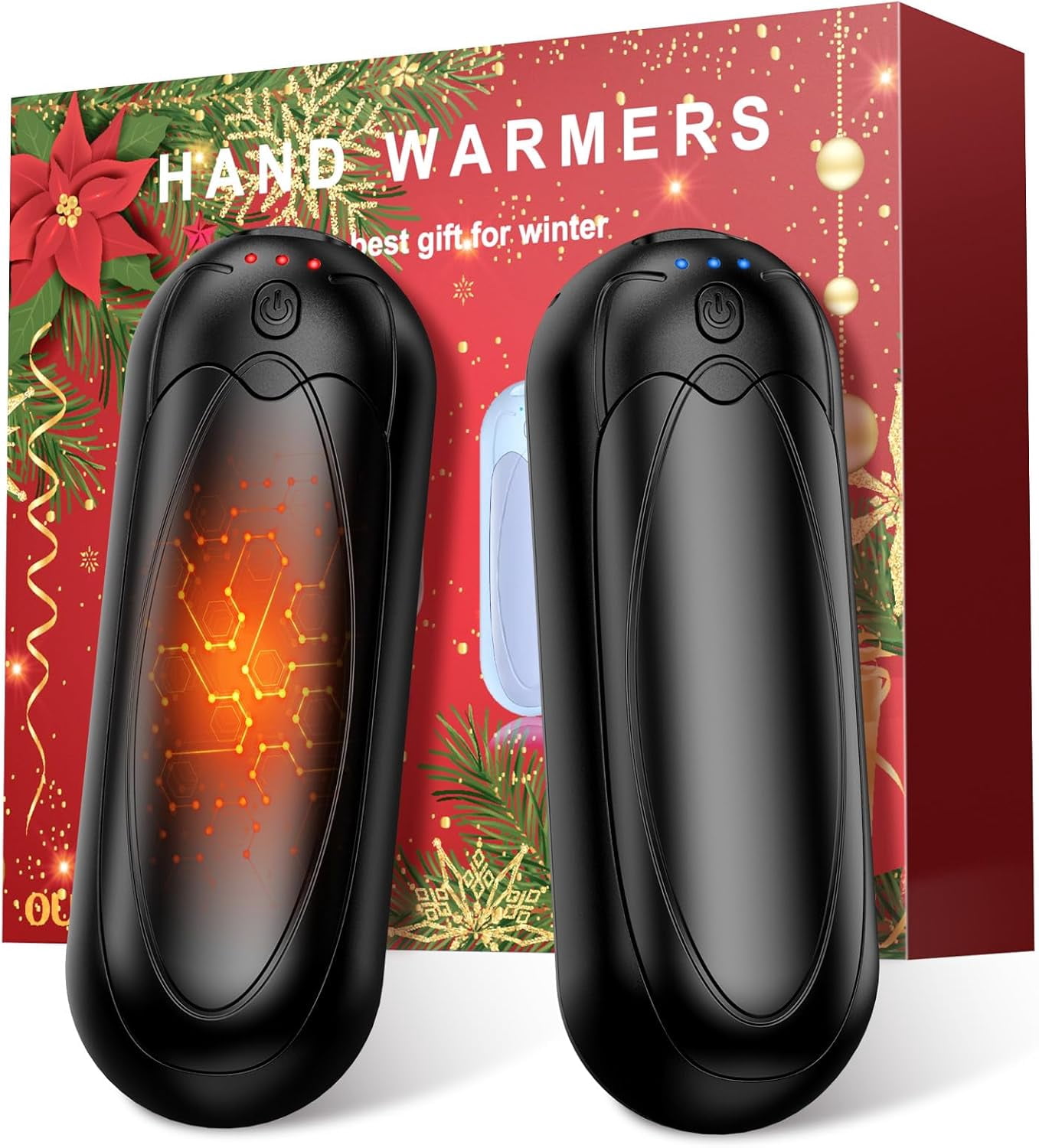 Hand Heater Razer 2-Pack 7000mAh Rechargeable Hand Warmers - Electric Portable Pocket ...