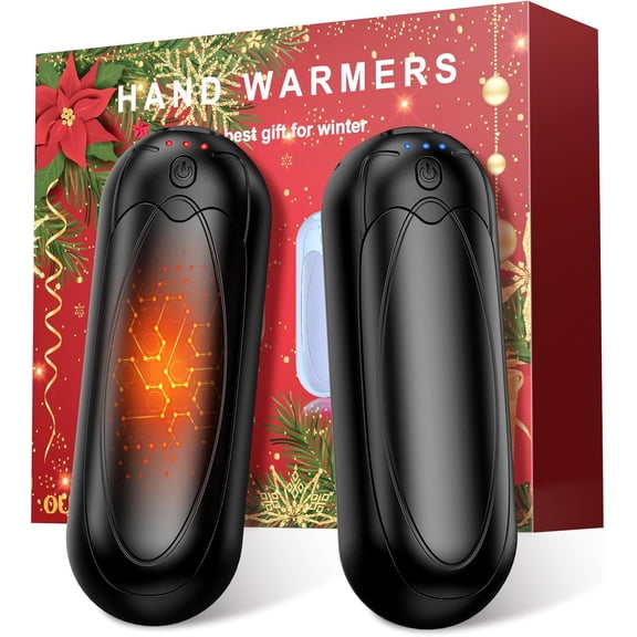 2-Pack 7000mAh Rechargeable Hand Warmers - Electric Portable Pocket Heaters with 3 Heat Levels, Perfect Warm Gifts for Men & Women