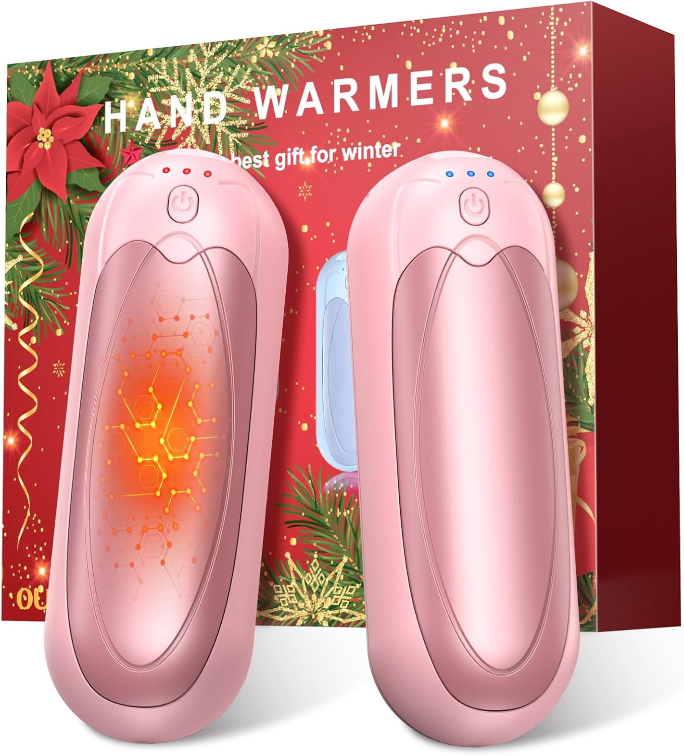 Hand Heater Razer 2-Pack 7000mAh Rechargeable Hand Warmers - Electric Portable Pocket ...