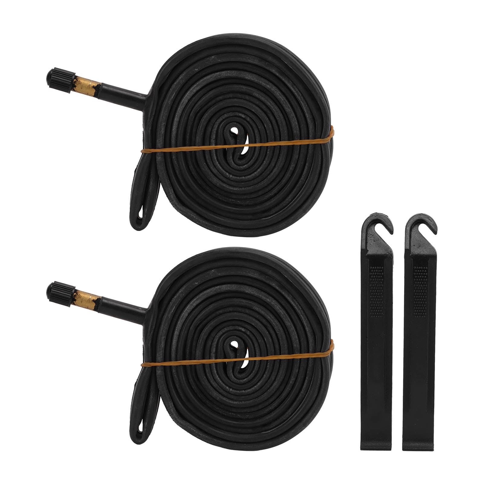 2 Pack 700x23C Bike Inner Tube 48mm Schrader Valve Butyl Rubber Bike