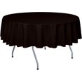 2 Pack 72-Inch Round Polyester Linen Tablecloth, Dark Brown, Water ...