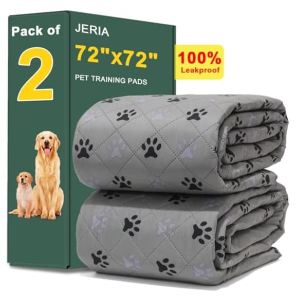 2 Pack 72x 72 Waterproof Non Slip Wee Wee padReusable Washable Pee Pads for DogsAbsorbent and Leakproof Training Mats for Potty Bed Sofa Potty Training