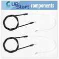 thumbnail image 1 of 2-Pack 746-1113 Blade Control Cable Replacement for MTD 12A-264A009 (2000) Lawn Mower - Compatible with 946-1113A Control Cable, 1 of 4