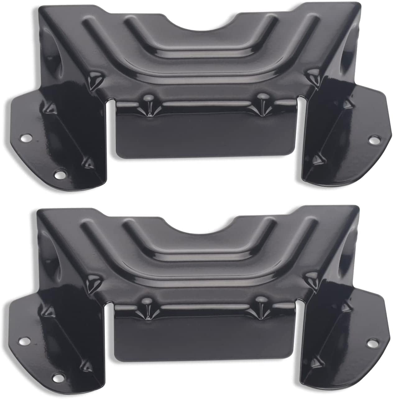 (2 Pack) 783-06424A-0637 Lawn Mower Parts 783-06424A Black Deck Belt Cover Fits 42" 46" Deck Spindle Pulley Belt Guard Cover Compatible with MTD &Troy-Bilt& Craftsma Stamped Deck 19B40012