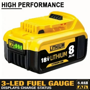 VANON 20V 8.0A Replacement Battery for Dewalt DCB206 DCB205 DCB200 DCB201 DCB204 DCB207 DCB203 DCB184 DCB180 DCD985B DCD/DCF/DCG Series