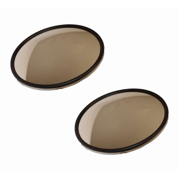 (2 Pack) 8.5" Convex Off-Set Mirror - Center Mount, L Bracket Included For Easy Replacement, Replaces Oem: 97814
