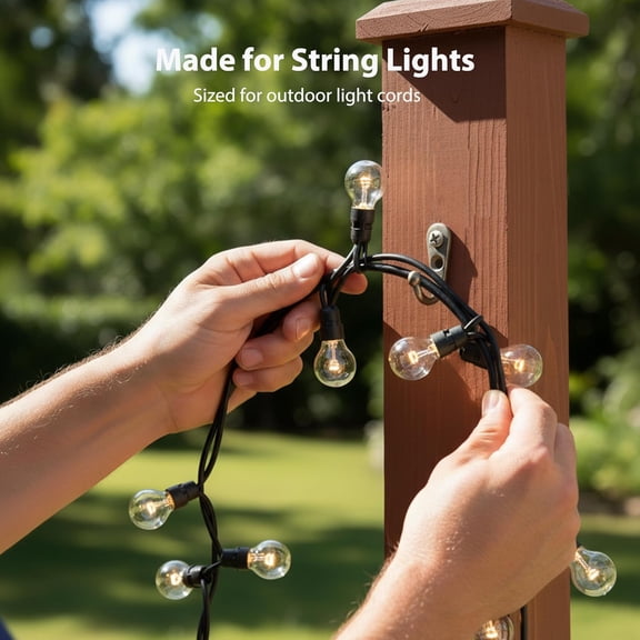 2 Pack 8.6FT Outdoor String Light Poles with Planter Box, Freestanding Patio Light Posts for Hanging Lights, Wood Lattice Planter with Bottom Storage Shelf, Weatherproof, Lights Not Included