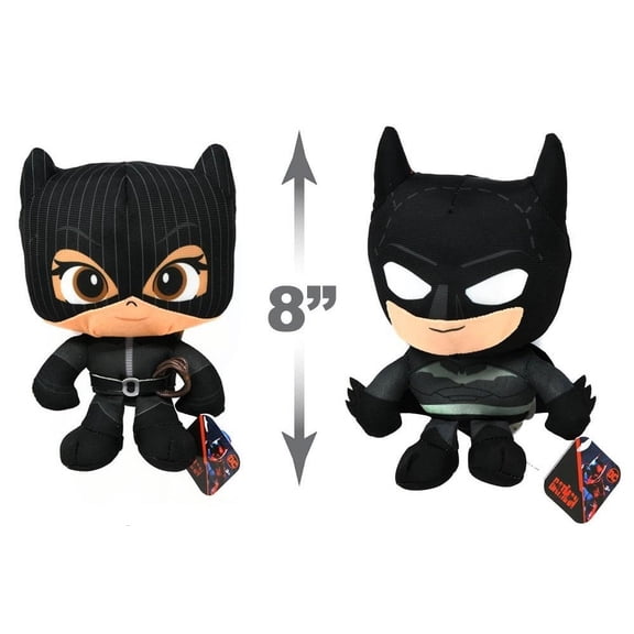 2 Pack 8" Batman and Catwoman Plush