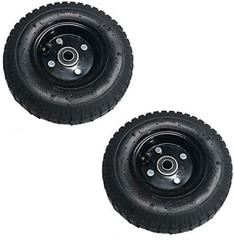 2 Pack 8" Black Rim Pneumatic Tire/Wheel For Training Wheels, Wagon