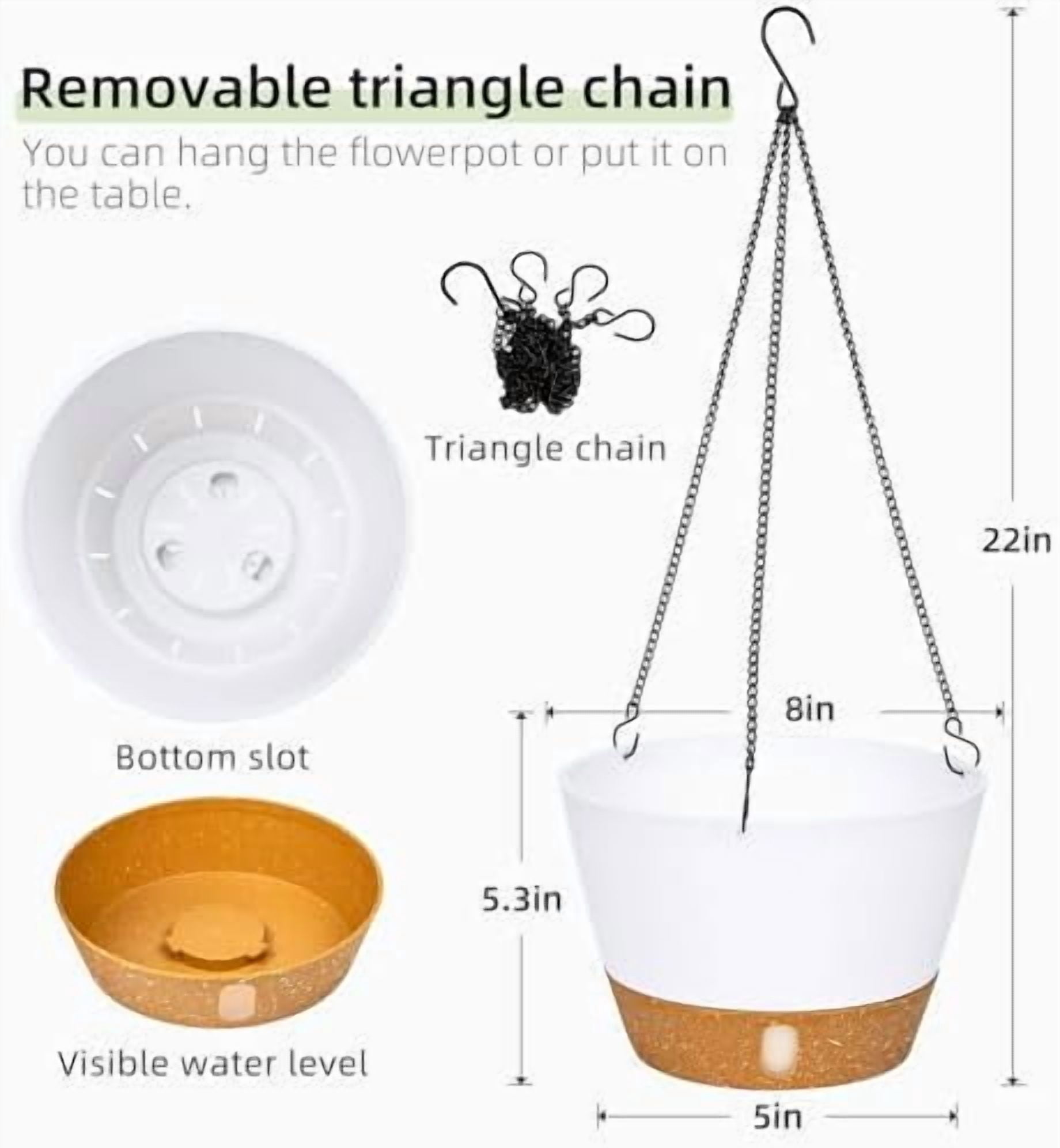 8 Inch Hanging Planternull