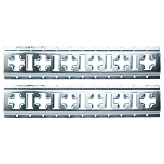 2 Pack 8' X Track Tie Down Rail, ETrack Rail with Horizontal & Vertical Slots, Galvanized Finish - 12 Gauge Steel, Allows use of E-Track Straps in Horizontal or Vertical Alignment