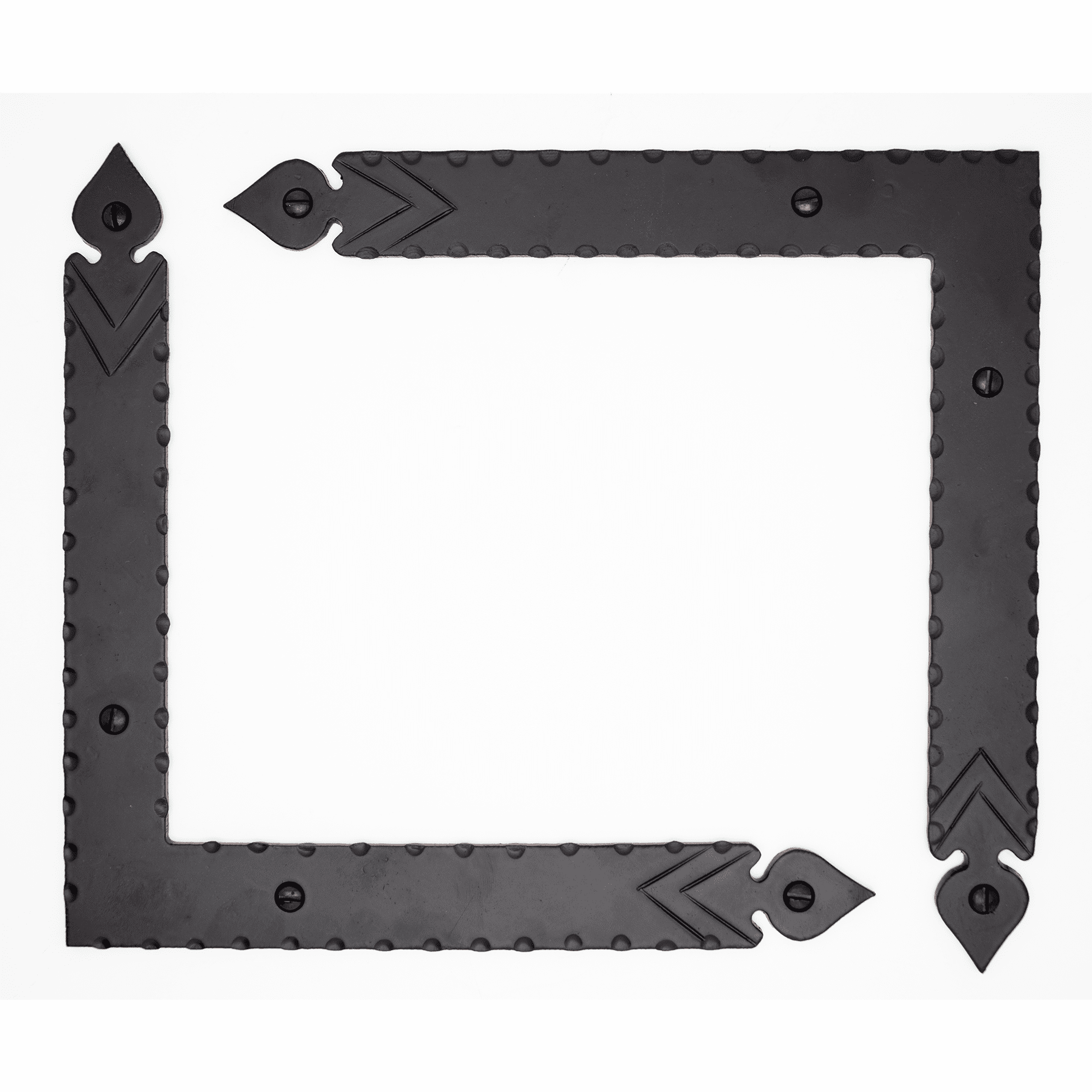 2 Pack 8 inch Decorative Corner Brackets Black L Bracket Decorative